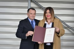 Gradonacelnik Cacka Ilic i Drzavna sekretarka Bozovic