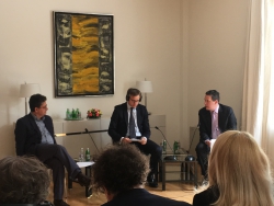 Ivan Karic i nemacki ambasador Ditman na tribini o klimatskim promenama
