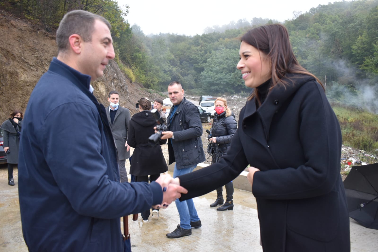 Vujović obišla početak radova na sanaciji deponije u Trsteniku